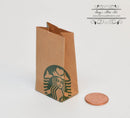 Dollhouse Miniature Starbucks Shopping Bags A48