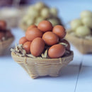 1:12 Dollhouse Miniature Eggs in Basket C23
