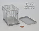 1:12 Dollhouse Miniature Large Dog Cage ( Sliver) AZ EIWF308