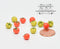 6 PC 1:12 Dollhouse Miniature Mixed Color Tomatoes/ Miniature Veggies AZ A3263