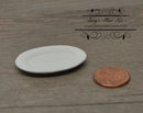 1:12 Dollhouse Miniature White Ceramic Platter BD B230