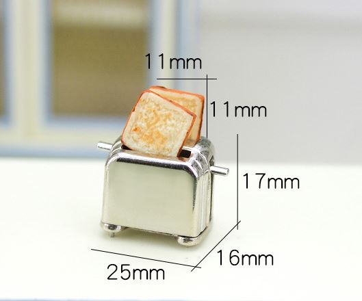 1:12 Miniature Toaster with Toast D217