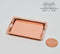 1:6 Dollhouse Miniature Metal Serving Tray Copper/ Barbie Tray D57
