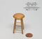 Clearance 1:12 Dollhouse Miniature Oak Bar Stool / Miniature Furniture AZ CL10590
