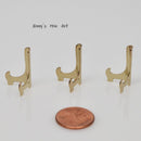 1:12 Metal Black Dollhouse Miniature Plate Stands Gold D104