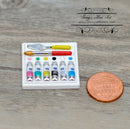 1:12 Dollhouse Miniature Artist Oil Paint Set / Miniature Painting C104