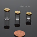 A Set of 1:12 Dollhouse Miniature Glass Jar with Lids ( three PC) BD HB078