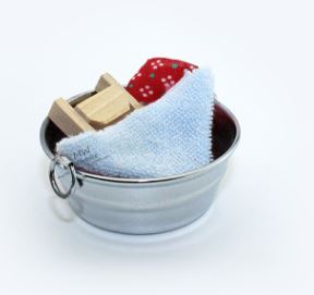 1:12 Dollhouse Miniature Laundry Bucket F12