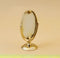 1:12 Dollhouse Miniature Oval Brass Mirror / Decorative Hanging Mirror C69