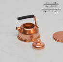 1:12 Dollhouse Miniature Copper Teapot/ Miniature Cookware Mini Teapot C88