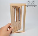 Clerance Sale 1:12 Dollhouse Door with Flower Window AM 2314