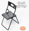 1:12 Dollhouse Miniature Folding Chair, Black Metal AZ T4249
