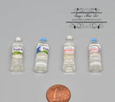 1:12 A Set of Dollhouse Miniature Bottle Water /4 PC D103