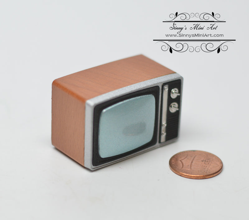 1:12 Dollhouse Miniature TV F2