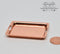 1:6 Dollhouse Miniature Metal Serving Tray Copper/ Barbie Tray D57