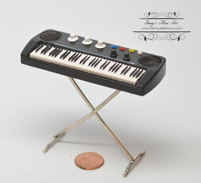 Clearance 1:12 Dollhouse Miniature Key Board/Miniature Instrument E11