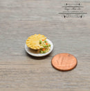 1:12 Dollhouse Miniature Chicken Pot Pie on Plate BD F408