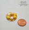1:12 Dollhouse Miniature Macarons on Gold Tray/Miniature Food BD K2756