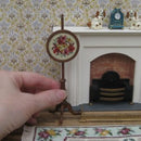1:12 Dollhouse Miniature Autumn Harvest Needlepoint Pole Screen Kit JGD 2901