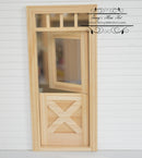 Clerance Sale 1:12 Dollhouse Crossbuck Door AZ CL76012