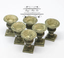 1:12 Dollhouse Miniature Roma Urn /GREEN / 6 Pieces AZ A0996GN