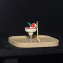 1:12 Dollhouse Miniature Ice Cream In Glass B24