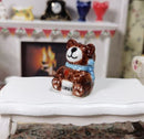 1:12 Dollhouse Miniature Happy Bear Porcelain Cookie Jar F66
