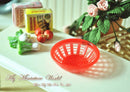 1:12 Dollhouse Miniature plastic basket ( 3 PC) D1