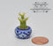 1:12 Dollhouse Miniature Lucky Bamboo in Ceramic Planter BD A1036