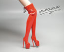 Luxury Miniature Doll Boots Red MJC51-Red