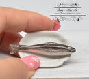 1:12 Dollhouse Miniature Bluefish on Plate BD K3051