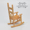 1:12 Dollhouse Miniature Cabin Rocking Chair/ Oak/ Miniature Chair AZ CL10495