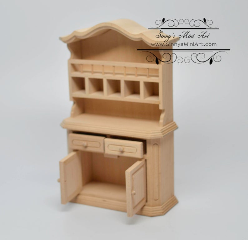 1:12 Dollhouse Miniature Unpainted Buffet/ Miniature Furniture AZ GWJ26