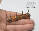 1:12 Dollhouse Miniature Wall Coat Rack w/4 hooks AZ S3092