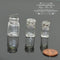 1:12 Dollhouse Miniature Square Glass Canning Jars BD HB121