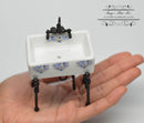 1:12 Dollhouse Miniature Kitchen Sink with Metal Taps/ Miniature Furniture RP 1.740/4