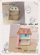 1:144 DIY Dollhouse miniature laser cut house Kit DI FS435