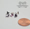 1:12 Dollhouse Miniature set of 6 Black Butterflies BD MW013
