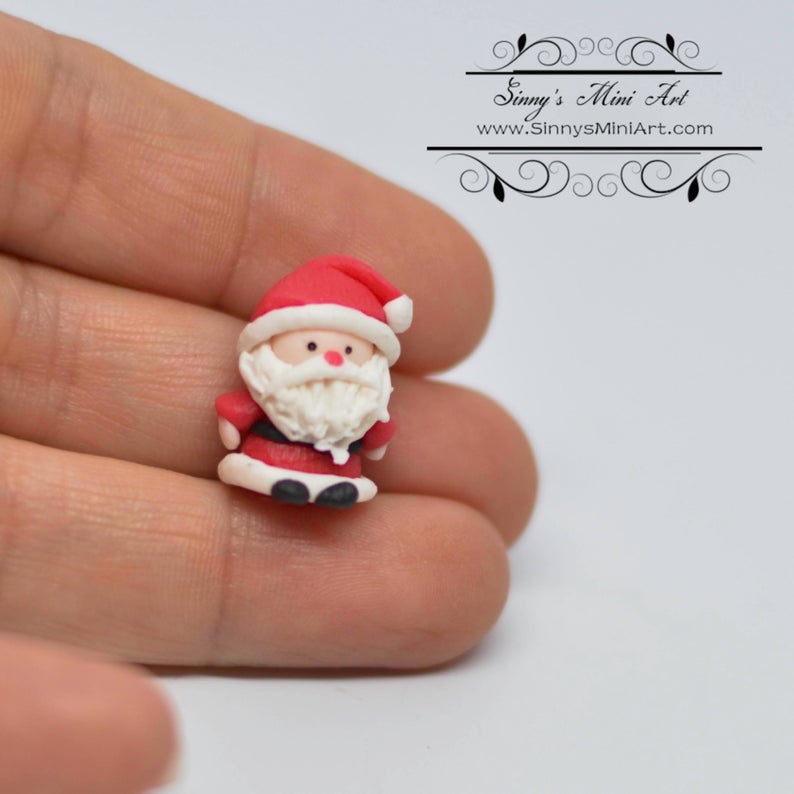 Switched Brand 1:12 Dollhouse Miniature Christmas Santa Figure BD MF004