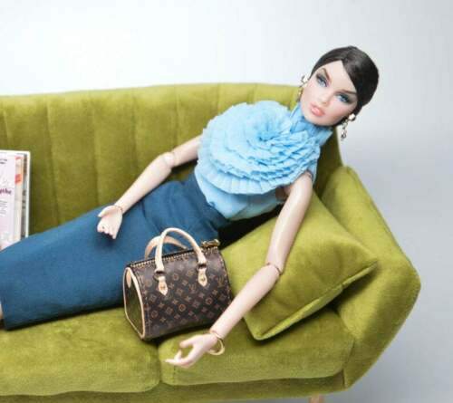 1:6 Miniature Doll Speedy Handbag/ Doll Purse Miniature luxury Bag MJ C48
