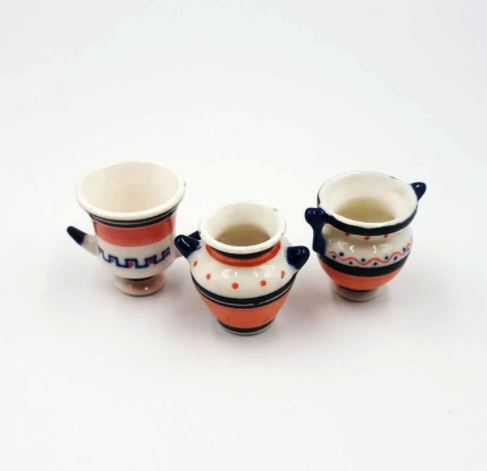 1:12 Dollhouse Miniature China Set/ Jar/Vase F64