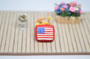 Discontinued 1:12 Dollhouse Miniature United States Flag Sheet Cake BD K2308