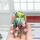 1:12 Dollhouse Miniature Hanging Flower Arrangement in Pot E73