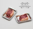 DIS 1:12 Dollhouse Miniature Meat in trays/ Miniature Meat AZ A2863
