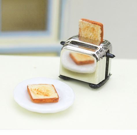 1:12 Miniature Toaster with Toast D217