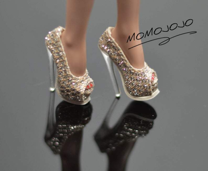Fashion Royalty Doll Shoes/ Poppy Parker FR2 Barbie MJ C50-2