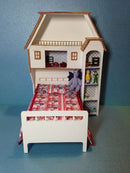 1:12 Dollhouse Miniature Girls' Bed Set KIT DI FS431