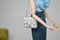1:6 Miniature Doll Handbag/ Miniature luxury Bag MJ C57-Blue