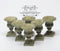 1:12 Dollhouse Miniature Roma Urn /GREEN / 6 Pieces AZ A0996GN