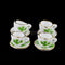 A set (15 pc) of 1:12 Dollhouse Miniature Tea Set/ Miniature plates B35-5